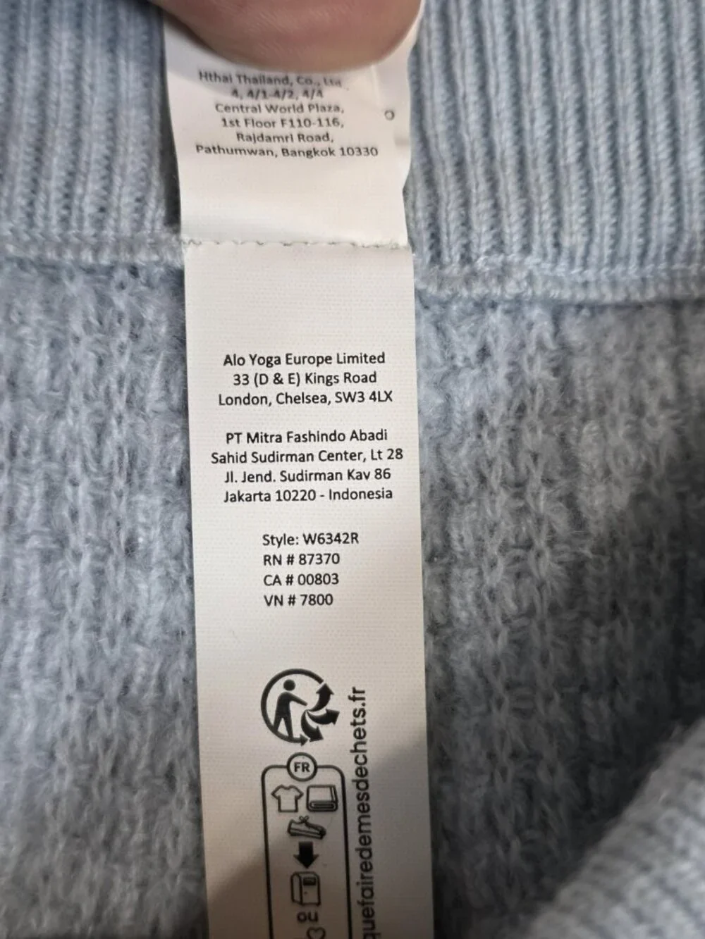 Alo Yoga Shorts Womens Medium Blue Cashmere Knit Drawstring Sweat Lounge Stains
